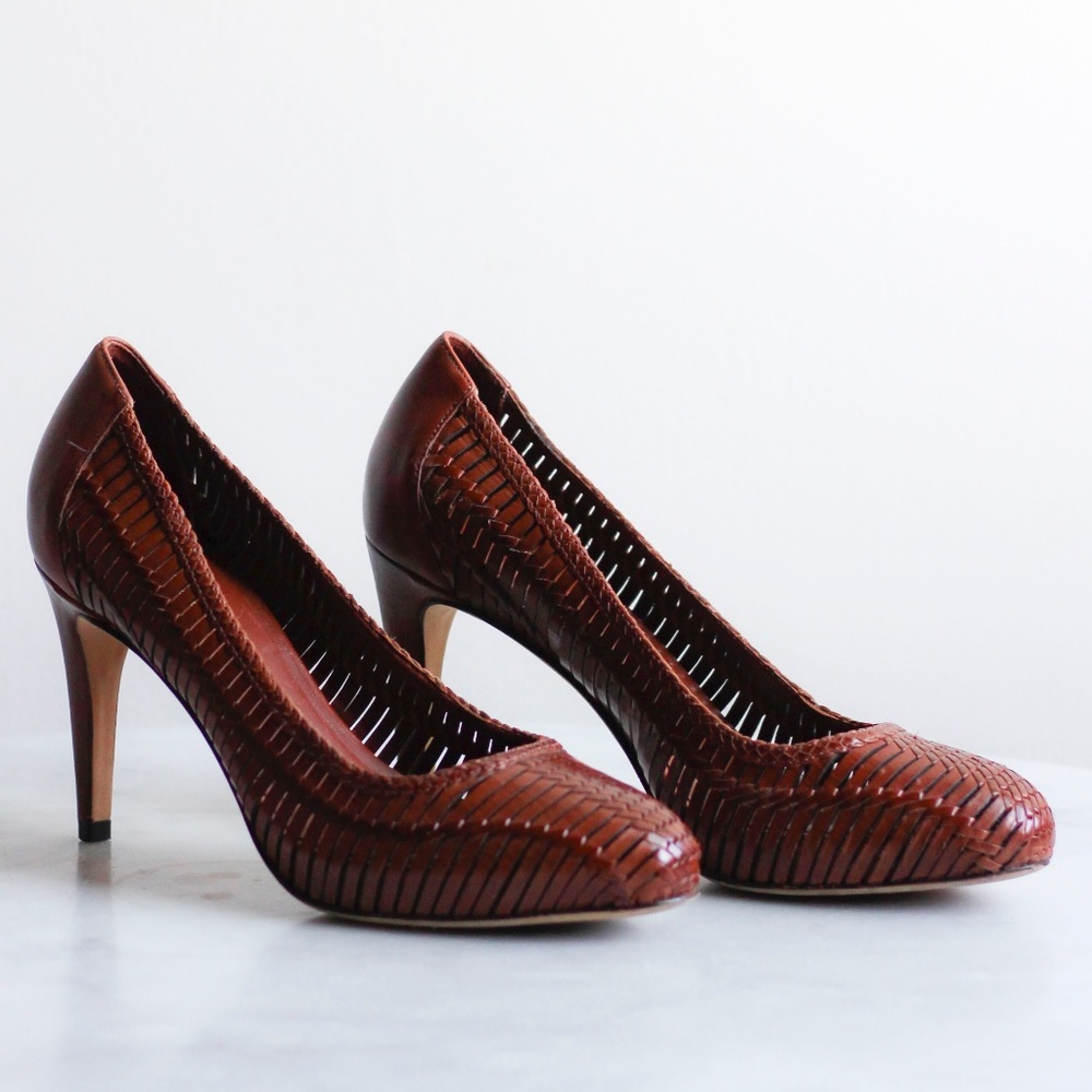 Cole Haan Optical Weave Leather Pumps
